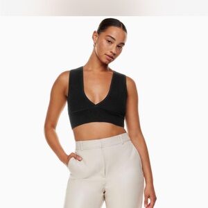 Aritzia Babaton - Sculpt Knit Deep V Tank